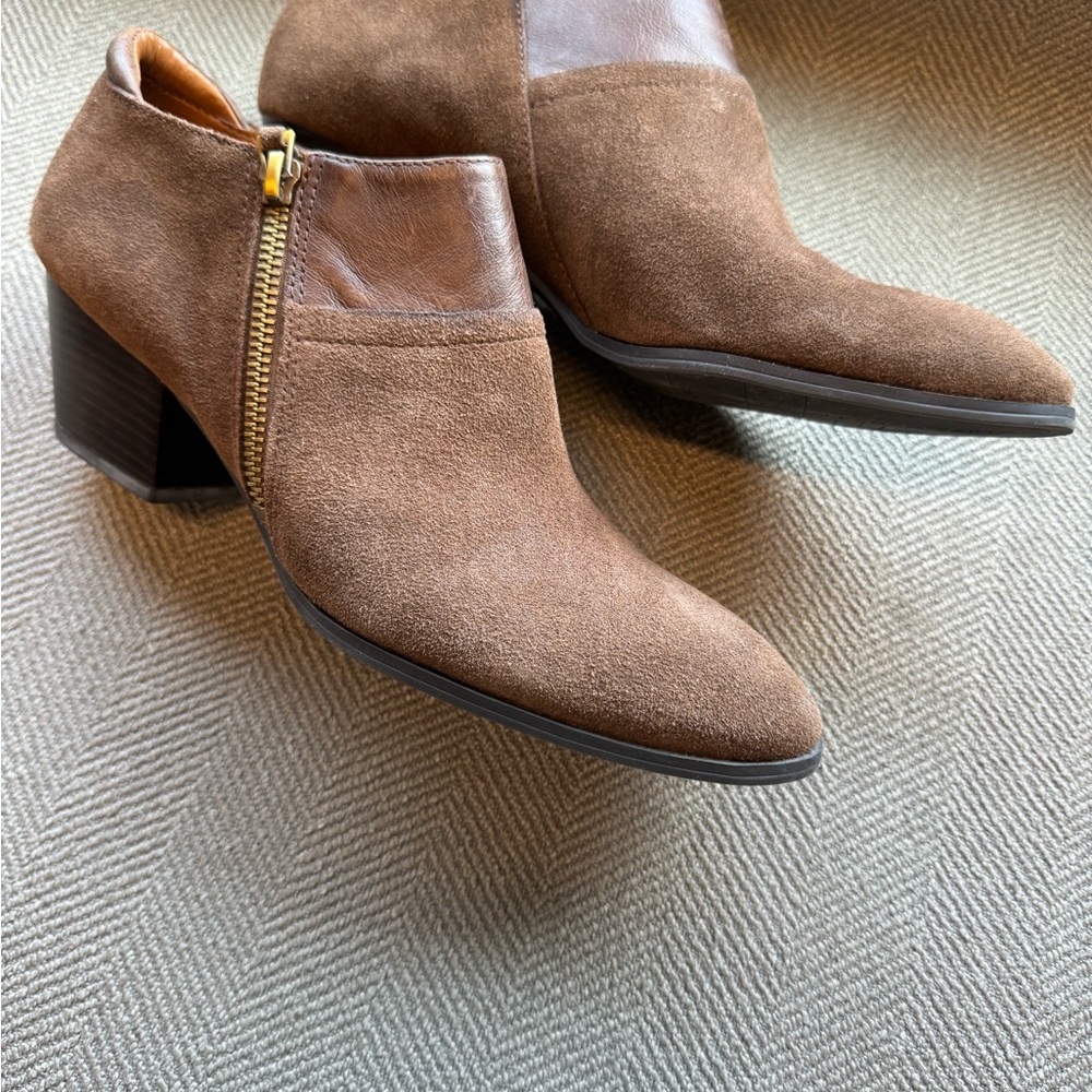 Franco Sarto Suede Leather Booties